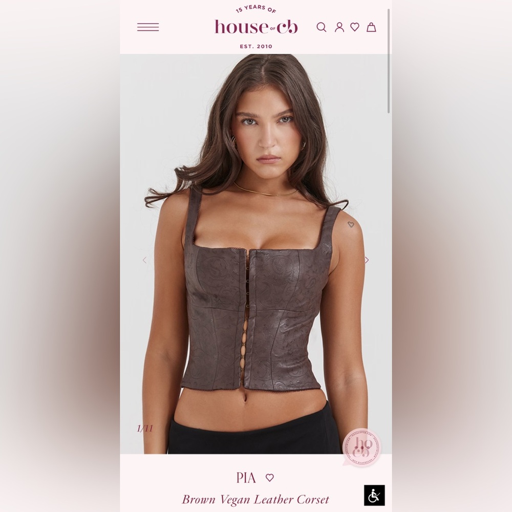 House of CB “Pia” corset tank